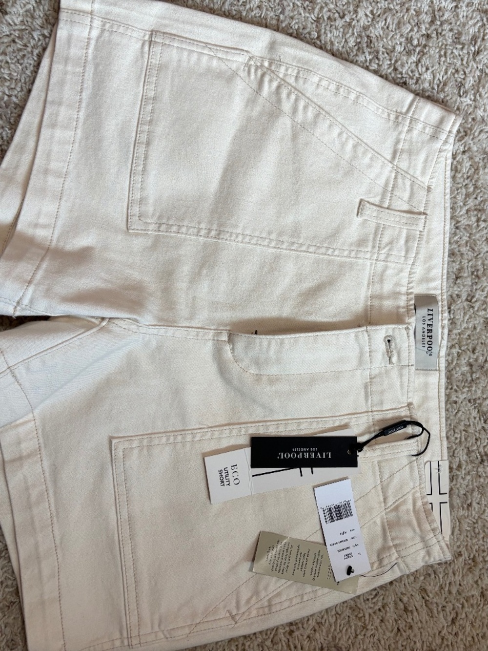 NWT Liverpool Eco cream shorts